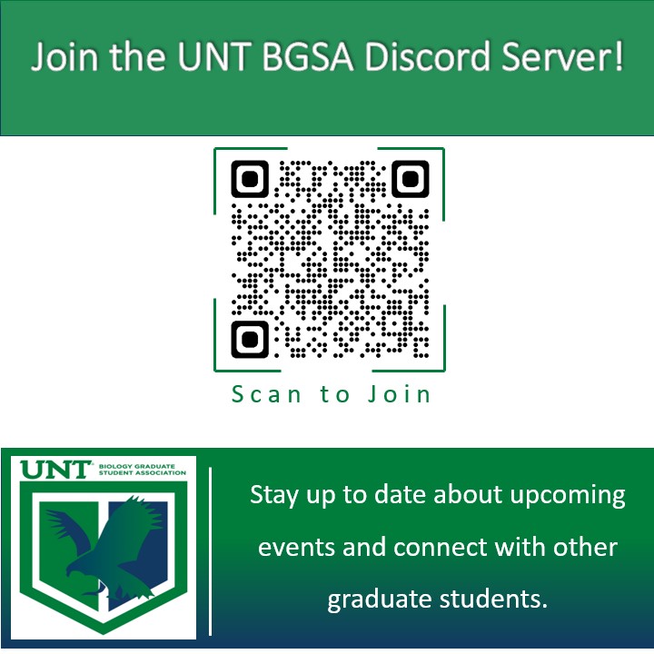 Start the semester off right by connecting with your fellow graduate students! Scan to join our server.