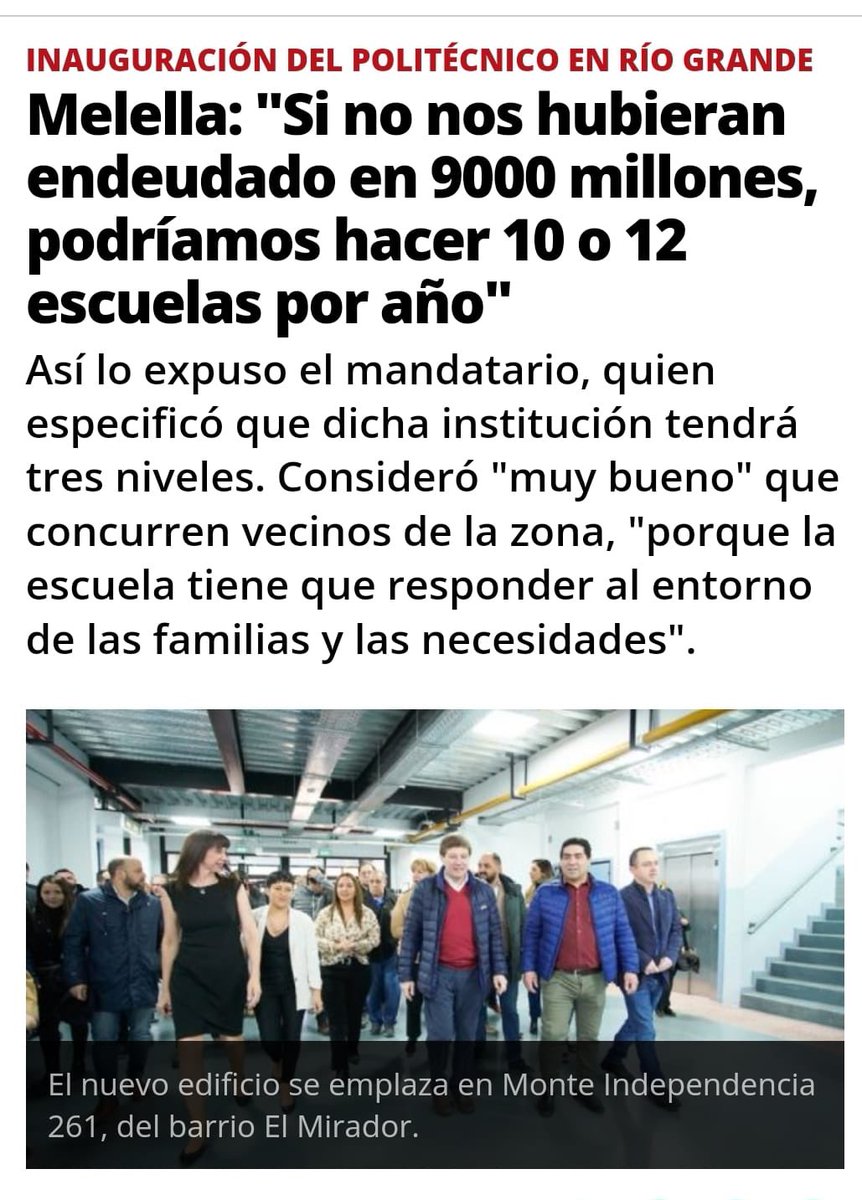RosanaBertone's tweet photo. Qué contrasentido más grande es estar inaugurando obras iniciadas por un gobierno peronista mientras se critica al peronismo 🧵👇🏻 https://t.co/CH34EH3AUC