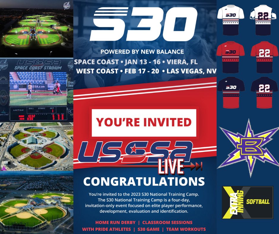 tnbolts2027west's tweet photo. Our ladies have been selected to participate in the USSSA Select 30 Training Camp powered by New Balance. Some will be showcasing their talents in Florida and some will be headed to Nevada! We know they will represent their team well! @USSSAFastpitch @Los_Stuff @LegacyLegendsS1 https://t.co/qe34iF9gDD