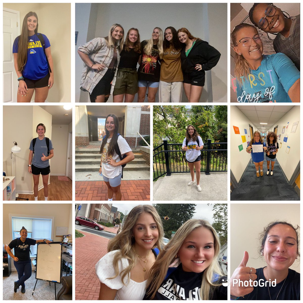 The Hens are back to school!! Happy first day! 💙💛📚📒