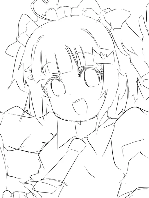 普通に落書きしてたんだけど
これくっそかわいくない? 