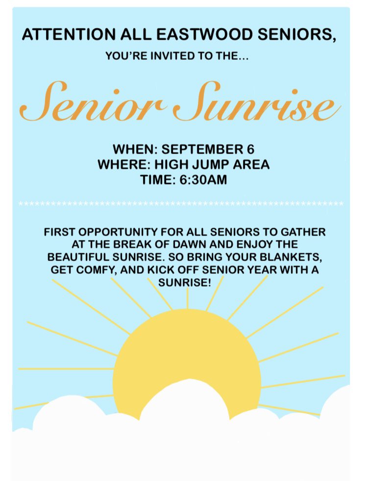 Senior Sunrise!☀️