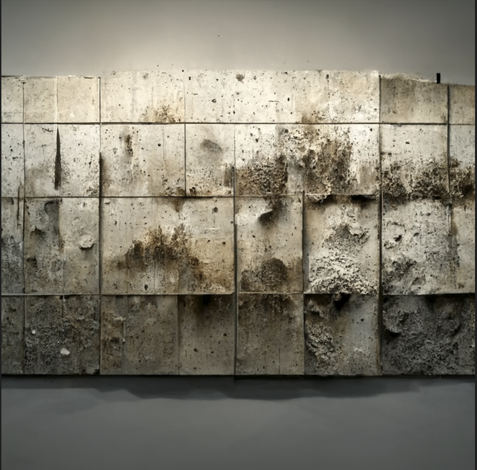 concrete texture wall dirt
7~8回錬成した結果できた物を背景として使えるように変形して加筆修正。AIと共生の第一歩。 