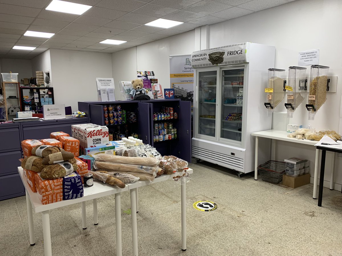 Our Community Fridge is all set up, we are open this Wednesday &amp; Friday 11am-2pm

We are NEEDING volunteers to help us, if you could help for a couple of hours, pick up delivery’s or donate food please get in touch !