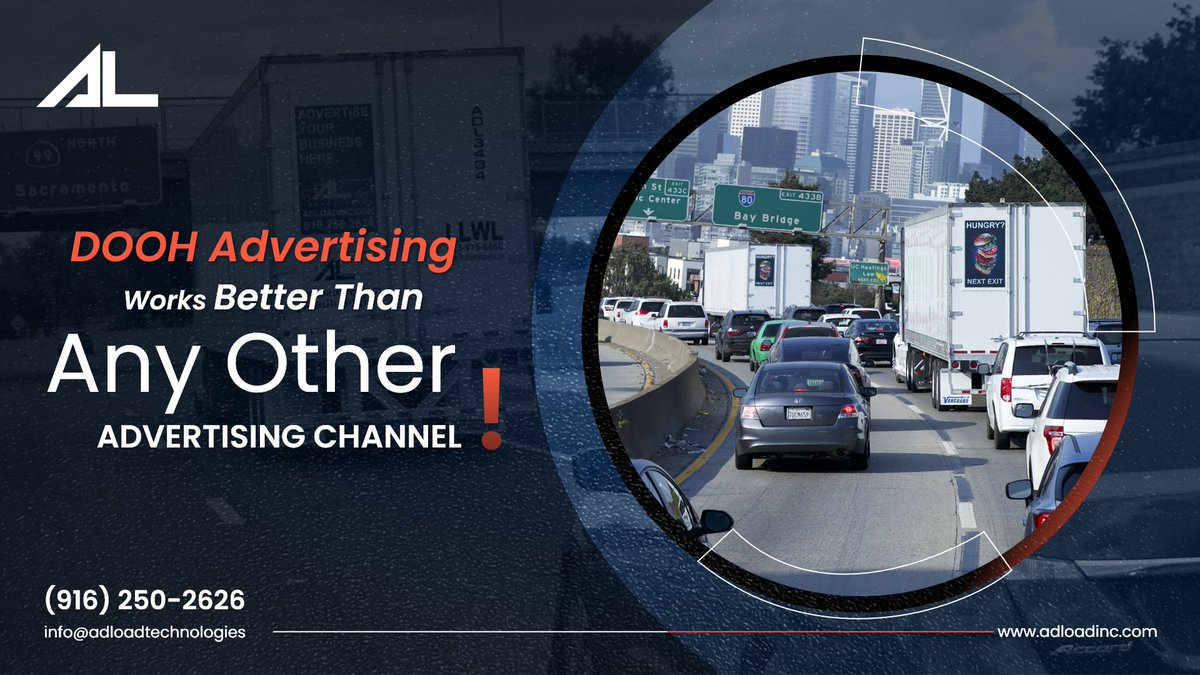 adload_inc's tweet photo. DOOH Advertising Works Better Than Any Other Advertising Channel!
Get in touch with us today!
https://t.co/Lk8n1rhvQb
#adload #adloadinc #advertising #carriers #loads #digitaldispaly #Adloadsdigitalsignagefleet #sales #digital #digitalmarketing #oohadvertising #doohadvertising https://t.co/mzVWgcF6ef