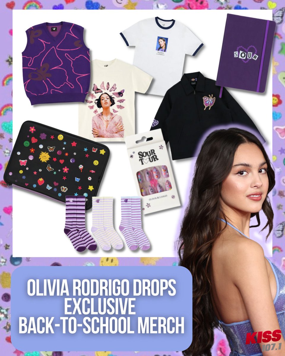 KISS107's tweet photo. The tension between me and this merch tho! 👁🫦👁

#OR #SourTour #ORMerch #OliviaRodrigoMerch💜🦋 https://t.co/3TDMSqzKmr