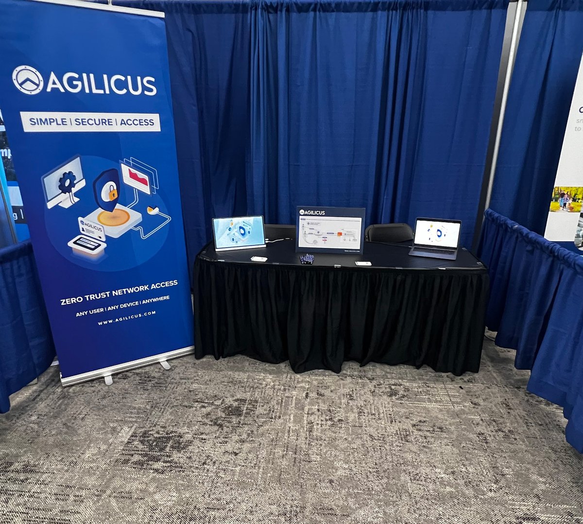 agilicus's tweet photo. Our team is out in Victoria BC for the #MISABC Conference. Thanks @misabc for hosting this excellent event, it is great to be back in person! Pop by our booth and ask Bryan about #ZeroTrust!
#Cybersecurity #MISA https://t.co/QhoFGvb6rA