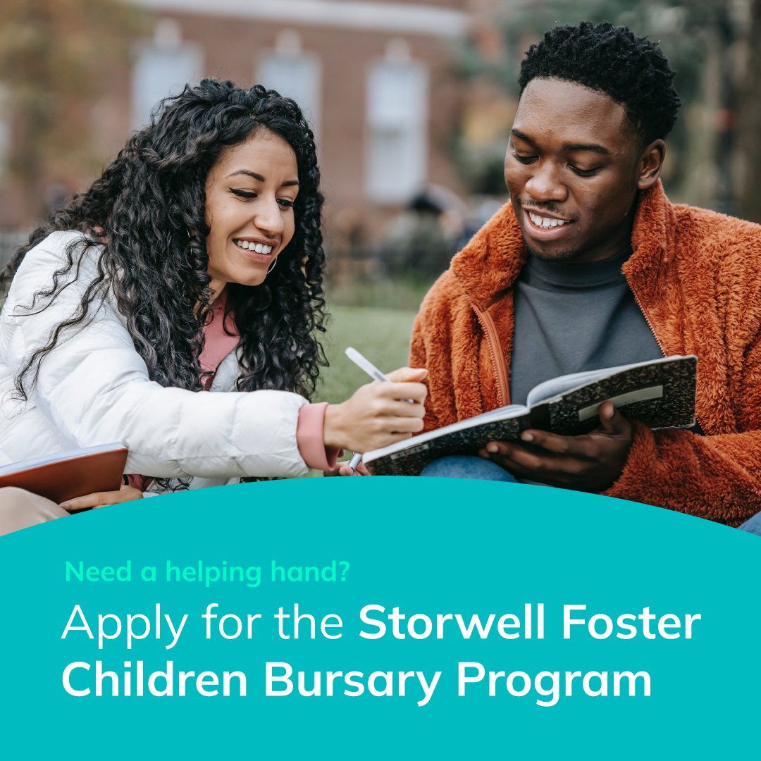 A large barrier to entry for children in foster care is the financial burden that comes with post-secondary education. In response, the Storwell Foster Children Bursary Program offers a $2,000 bursary to eligible youth in care. Apply by September 1st : bit.ly/3RoeGH8