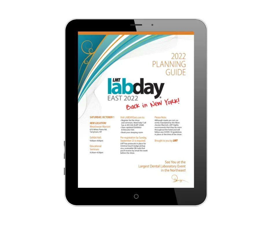 The #LMTLABDAY East Planning Guide is here! Check out 85+ Exhibitors and find Educational Seminars to attend! See you there, October 1st! Read the digital edition here: buff.ly/3AXZdbH  Register at LABDAYEast.com. #dentallab #dentaltechnician #digitaldentistry