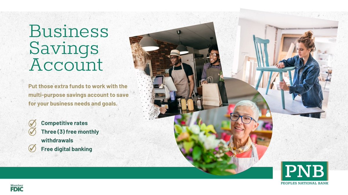 We offer many types of #Business Checking Accounts, including #BusinessChecking, Business Advantage, and Corporate Analysis. We can help you find the right option for you. Follow the link below to learn more.
[ bit.ly/3px4PTz ] Member FDIC