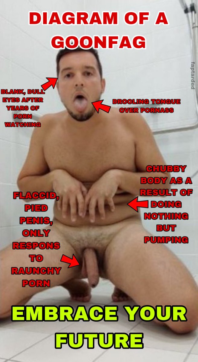 faptarded's tweet photo. the average pumper ends up just like @goonloser1 , no point fighting the transformation into a GOONFAG pig #FAPTARDED https://t.co/rTDoju3GCl