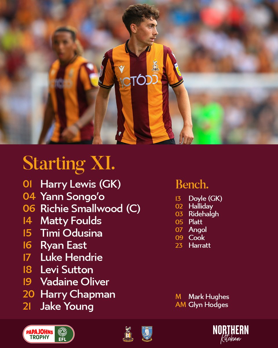 📋 TEAM NEWS | Mark Hughes has handed Timi Odusina a City debut as he rotates his pack ahead of tonight's <a href="/PapaJohnsTrophy/">.</a> meeting with <a href="/swfc/">Sheffield Wednesday</a>. 

➡️ | Read: bit.ly/CityvSheffWeds…

#BCAFC | <a href="/NrthrnKitchenBD/">Northern Kitchen</a>