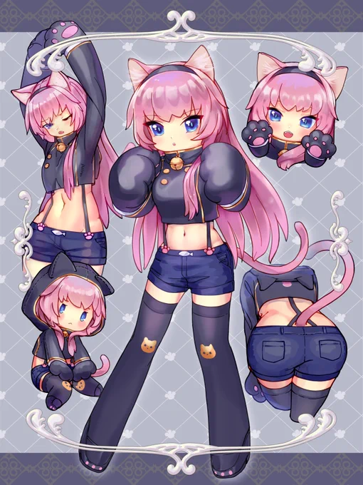 にゃんこズもついに第五弾、ProjectDIVAよりロジカリストちゃんのにゃんこで参加させていただきましたー!色々とこう・・・詰め込んだ感じで・・・かわいさをお届け!#にゃんこズONLINE #にゃんこズ合同 #巡音ルカ 