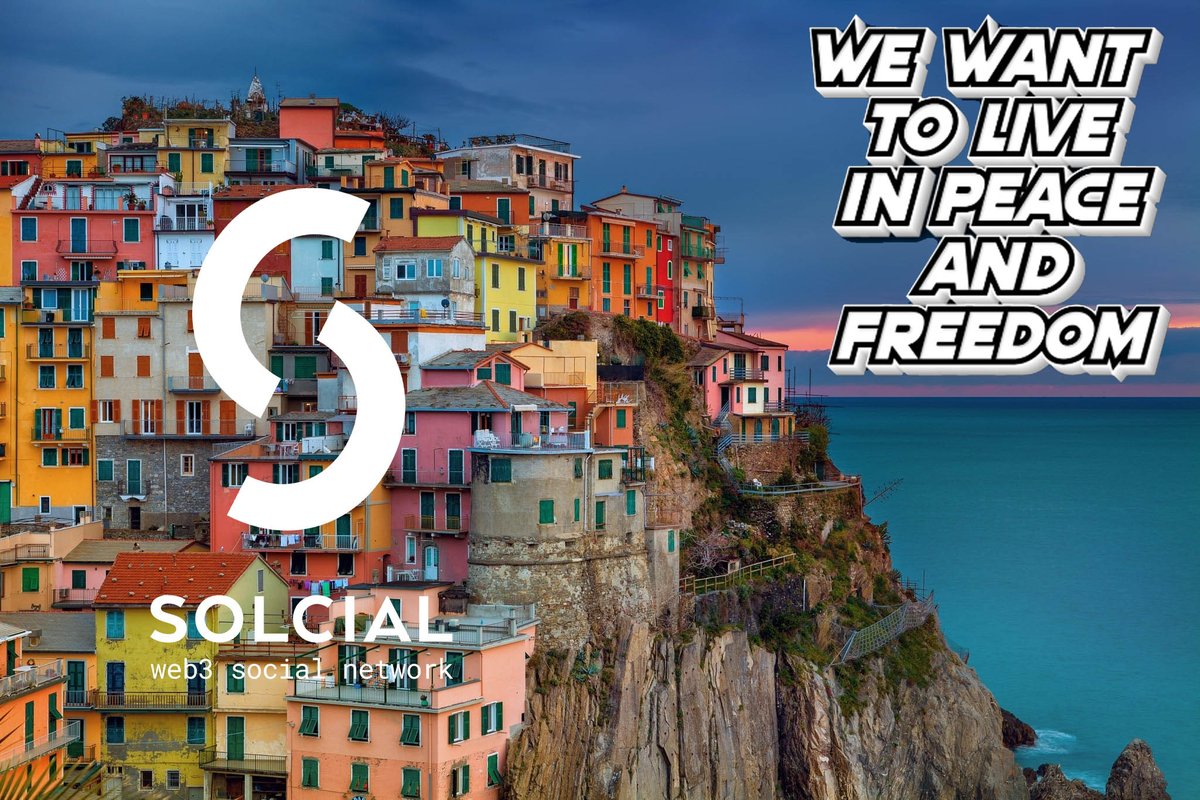 NftRockandroll's tweet photo. We want to live in peace and freedom. We need to change something in our lives. Let's start changing our lives for the better with the new #Solcial #social #network! @solcialofficial https://t.co/2GZiV6JLle