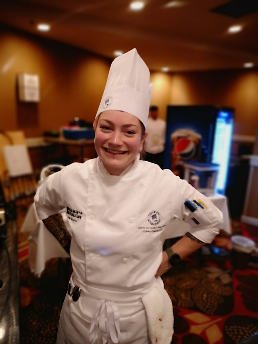 SaskPolytech's tweet photo. Congrats to Culinary Arts student, Dielle Gaucher, for receiving first place in the Canadian @culinaryfed's   Young Chef Culinary Challenge. #saskpolytech https://t.co/2qTdpyyPU2 https://t.co/5PGjh9sViv