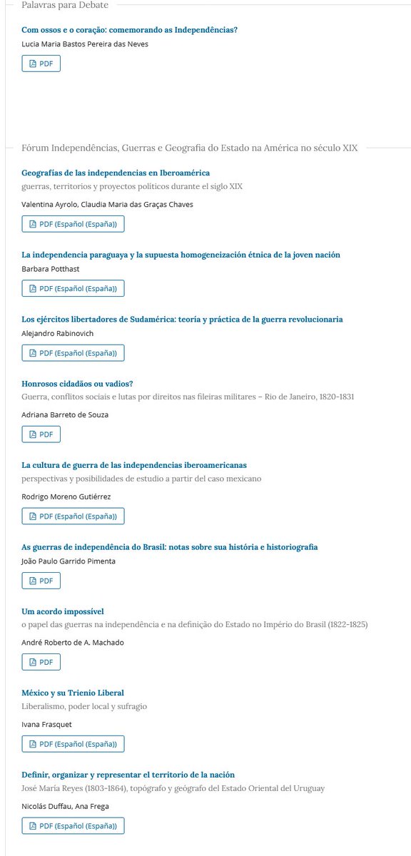 RodrigoMorenoGu's tweet photo. Nuevo núm de @RevistaAlmanack con dossier sobre independencias. Textos de Potthast, Rabinovich, Pimenta, @IvanaFrasquet ,Frega https://t.co/bhdqH2k19c

Yo propongo analizar prácticas e impactos de movilización y control con el concepto cultura de guerra👇 https://t.co/GiiQG3PHTD https://t.co/gUz29c5AXR