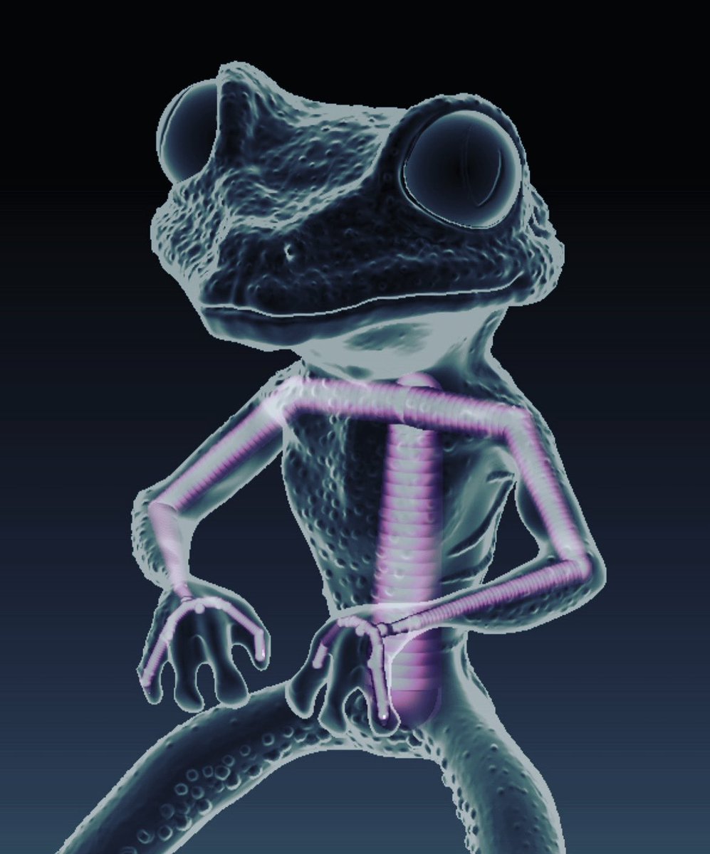 howlettjon's tweet photo. Dr Amphibianstein making some additional structural supports. #NFTArtist #NFTPtoject #NFTCollection #NFTcollections https://t.co/WrT6Yo6d6k