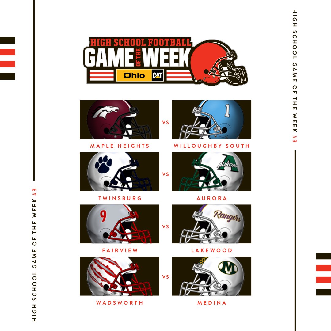 Browns's tweet photo. Which matchup should be featured as #HSGOTW?

Vote now for your favorite school or matchup! 
🗳 » https://t.co/zc32gVtJin https://t.co/mSmQhq1T24