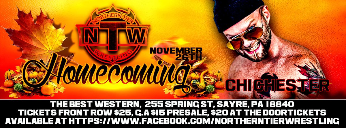 JefThomas1982's tweet photo. @CrazyChrisChi will be in action November 26th for NTW Homecoming!!!! https://t.co/punM5mEuav
