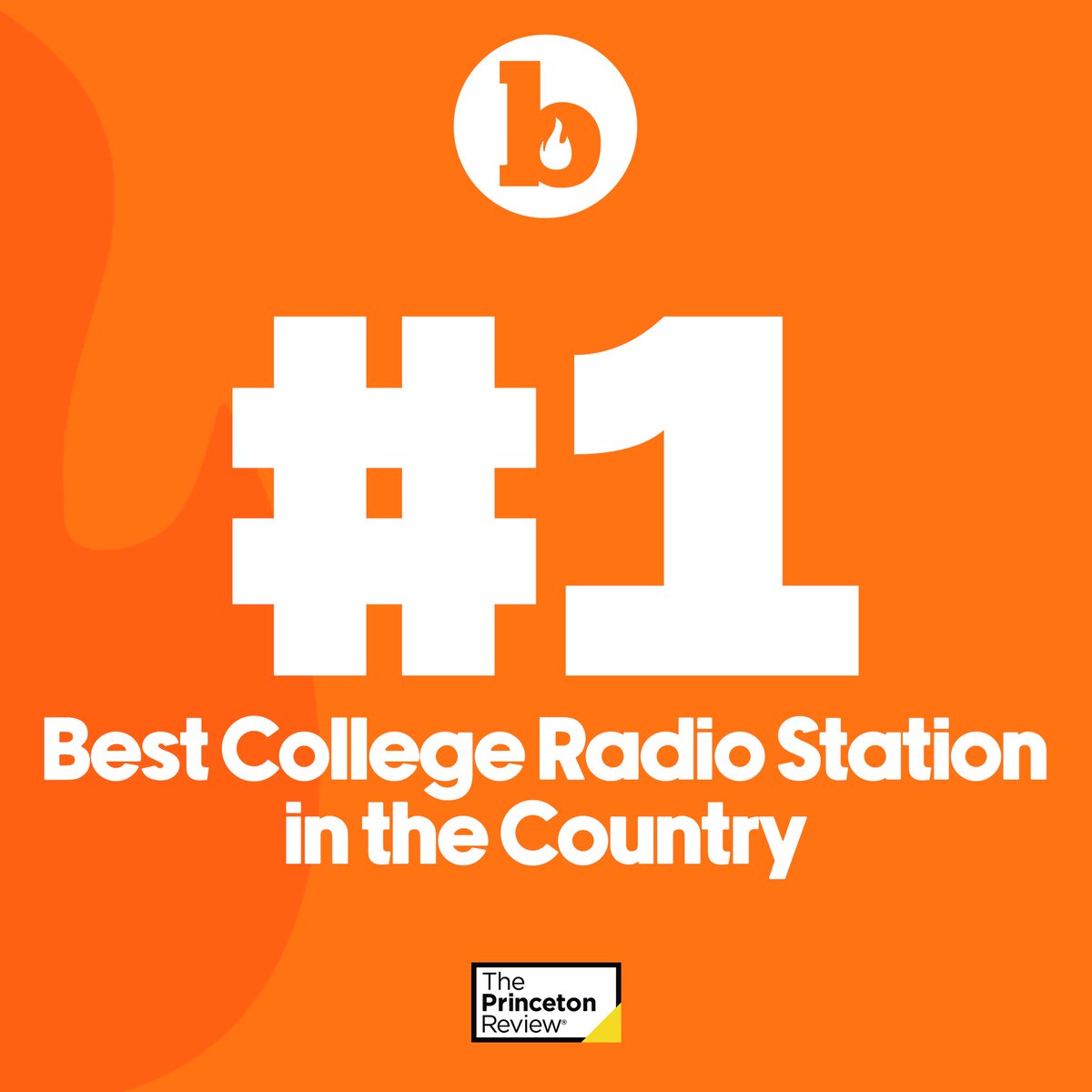 BlazeRadioASU's tweet photo. We’re #1! 

Voted Best College Radio Station in the Country by @ThePrincetonRev! https://t.co/ZEbwDyciQ5