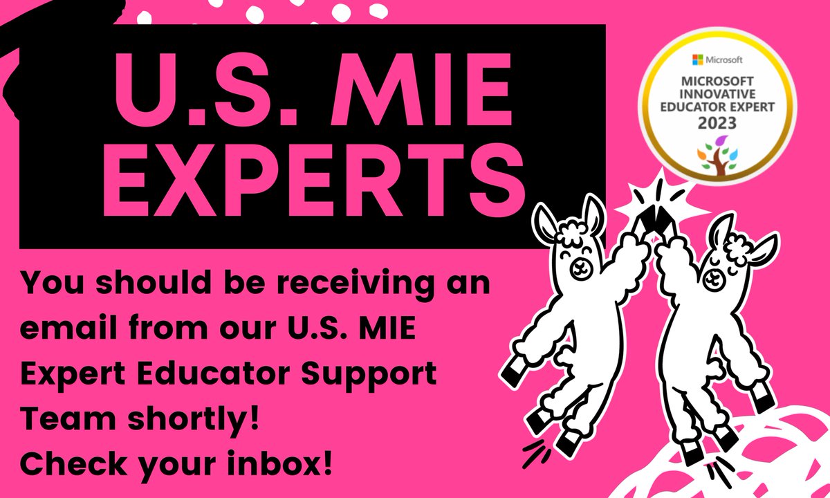 MIEE_Flopsie's tweet photo. 📢Hey 2022-2023 U.S. #MIEExpert Family!
You should be receiving a welcome email from our U.S. MIE Expert Educator Support Team shortly!
📨Check your inbox! https://t.co/pTGnPhQgoW