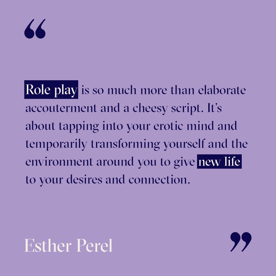Role play can be simple. Easeful. And fun. 

What new role would you like to explore in your relationship? 

Follow the link below to keep exploring. 
bit.ly/3T0beEA