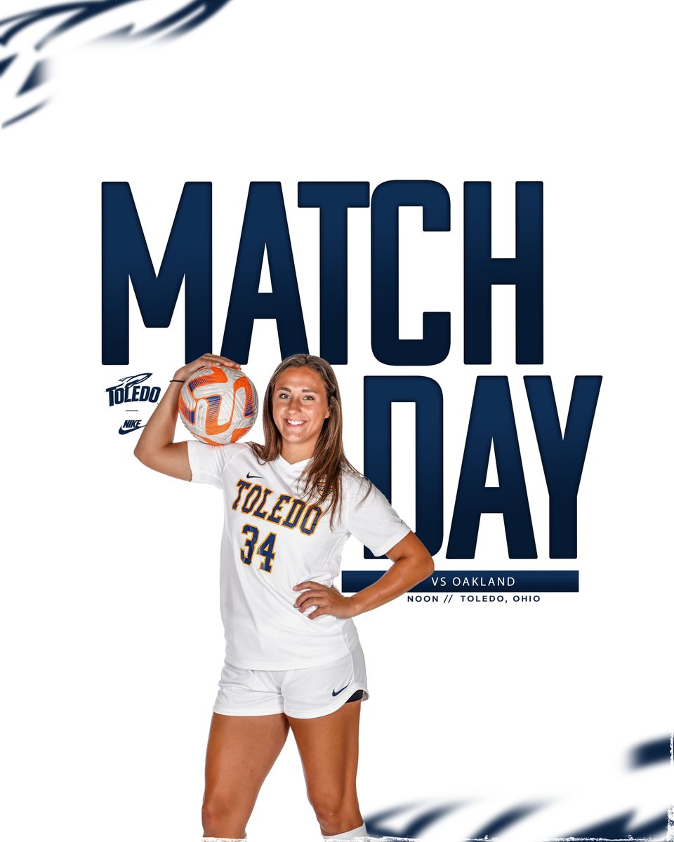 ToledoSoccer's tweet photo. good morning, it's 𝗠𝗔𝗧𝗖𝗛 𝗗𝗔𝗬!!!⚽️

🆚 @OaklandWSOC 
🏟️ Paul Hotmer Field
⏰ Noon
📊 https://t.co/P3D59lpBKN https://t.co/hkoW3bK1J6