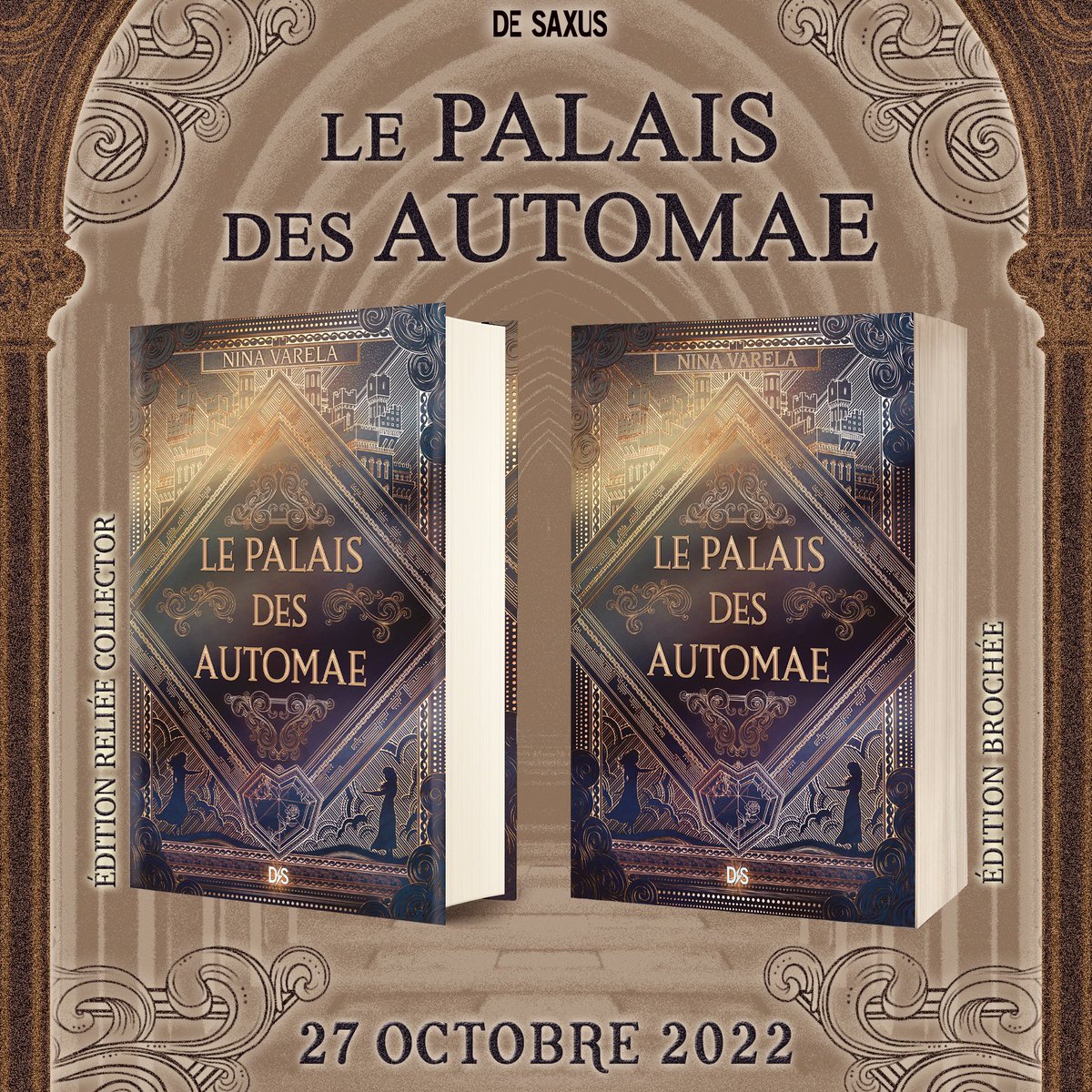 [ANNONCE] Vous pensiez qu’on en avait terminé ? Toujours pas ! Tout se débloque chez notre imprimeur et ça fait plaisir ! “Le Palais des Automae” de Nina Varela, débarque en librairie le 27 octobre 2022 ! 🦾

Plus d’infos👇🏼
instagram.com/p/Ch5HayPKYbV/