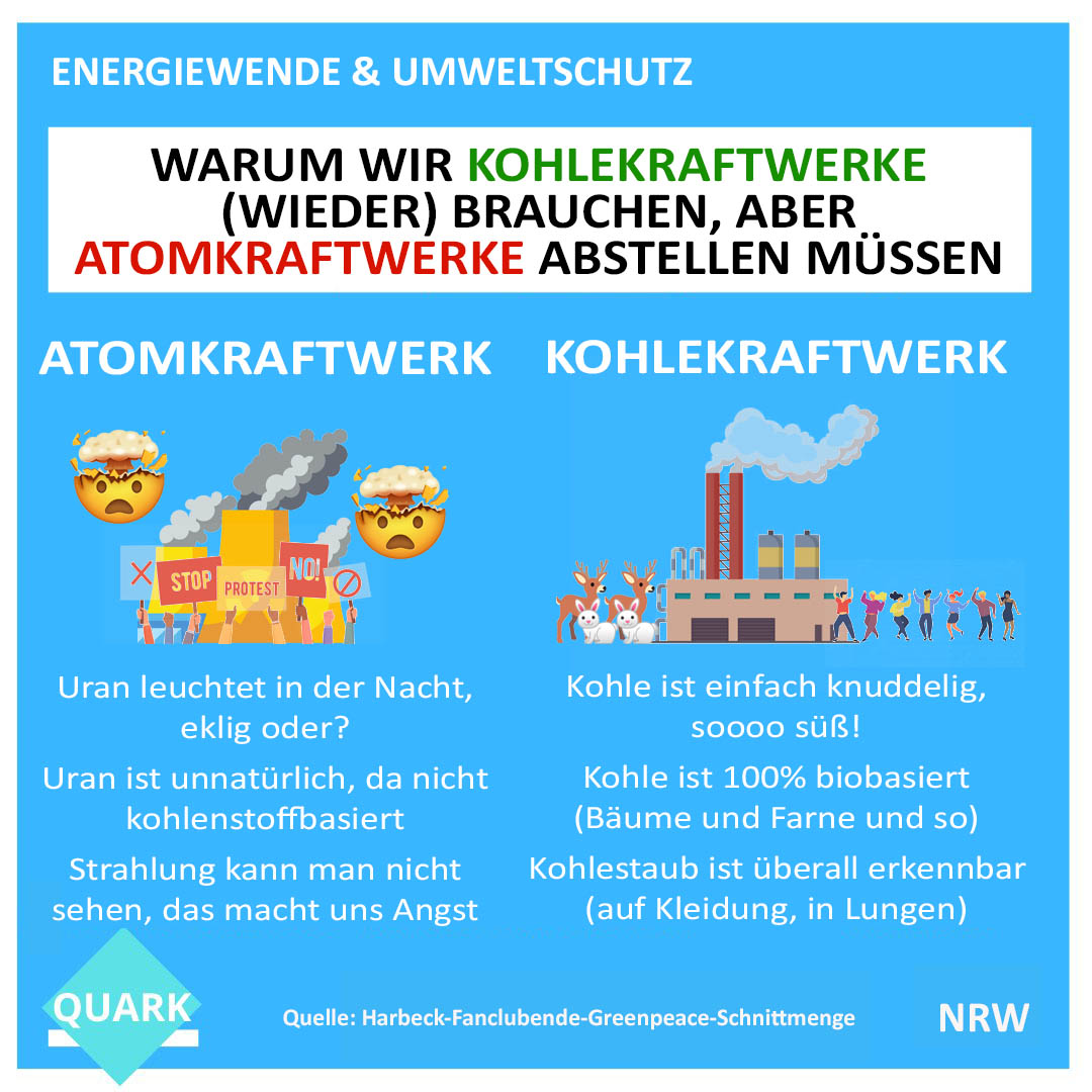 MeisterMoose's tweet photo. @QuarkDDR Da gerade wieder die Diskussion aufkommt: guter Erklärer unseres Praktikandenden (Provinz-Nebenstelle) zu den  Unterschieden zwischen Atomstrom (ihhh!) und Kohlestrom (schön!) https://t.co/4rX92qfATS