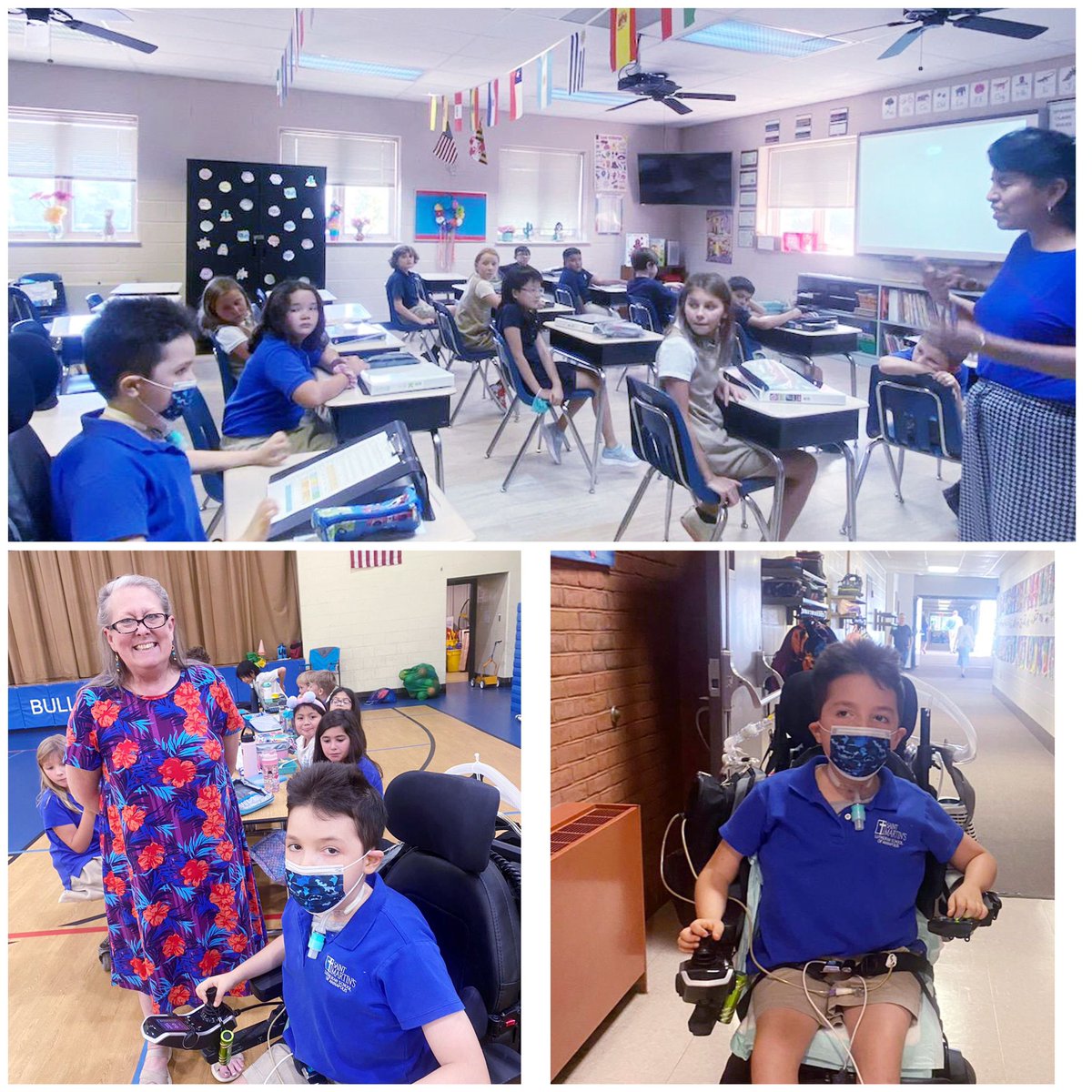 EstopinanGroup's tweet photo. Annapolis MD: St Martin School 
Arturito's @Tk2Cures First Day in School Ever. He is EXCITED to learn and meet New AMIGOS! https://t.co/p1goVqnnX4