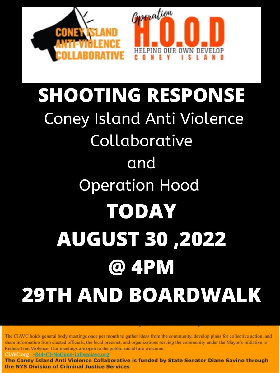 CIAVC_'s tweet photo. Shooting Response TODAY https://t.co/3aG5q88Fbv