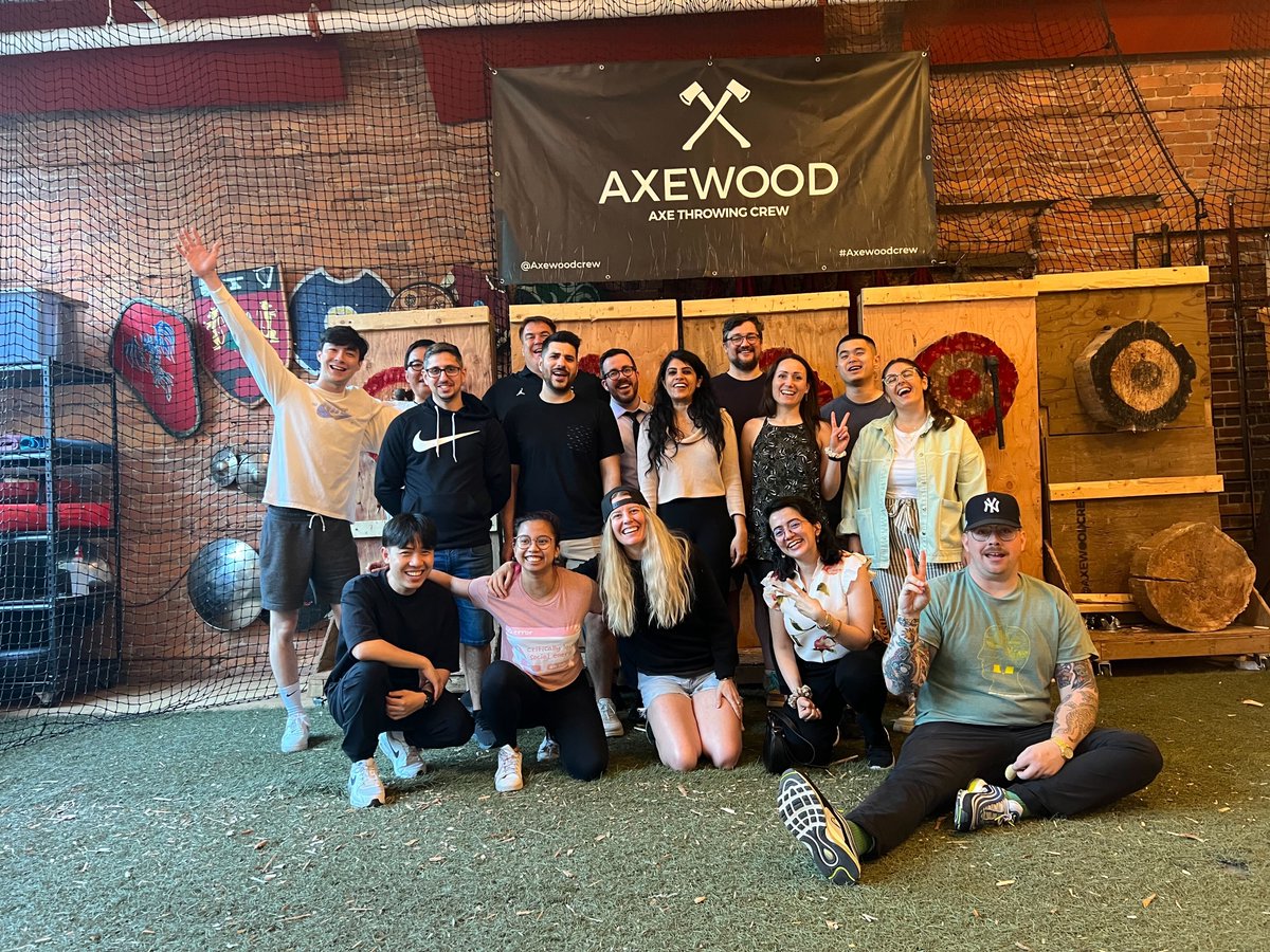 HyperHippoEntmt's tweet image. Recently, our marketing and content team came together for a few days in #Vancouver. They had a great few days bouncing ideas off each other, exploring the city, and even leveling up their axe throwing skills!🪓 
#distributedwork #distributedteam