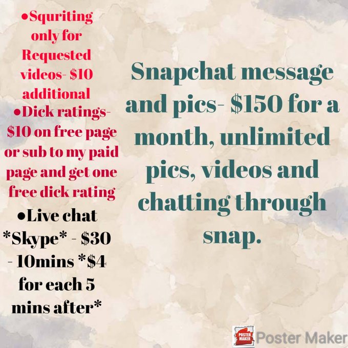 My new prices for my free and paid page! Last picture is for both, DM me and let's have some fun 😉 😜<a href="/tag/onlyfans"class="tags"><span>#onlyfans</span></a><a href="/tag/onlyfansgirl"class="tags"><span>#onlyfansgirl</span></a><a href="/tag/onlyfansbabe"class="tags"><span>#onlyfansbabe</span></a><a href="/tag/nudist"class="tags"><span>#nudist</span></a>