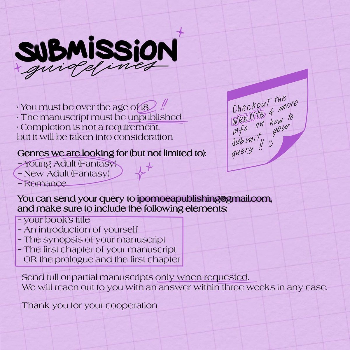 IpomoeaBooks's tweet photo. Link in bio to visit our website

You're welcome to DM us for any and every question you may have✨ https://t.co/qZK7D2uWDX