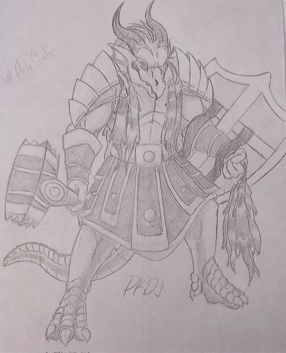 SketchasaurR's tweet photo. @GnGTabletop @ee_rude_eye @disparutoo #AdvGnG #dragonborn #dnd #ferret 
The Ferret Slayer https://t.co/8OPNQ33QFk