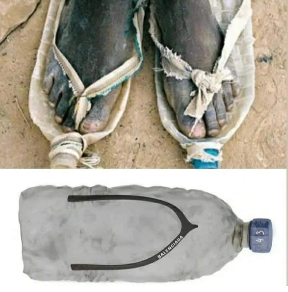 HelalYolcusu's tweet photo. Balenciaga binlerce lira bayılarak fakir gibi ortalıkta dolaşacağımız pet şişe görünümlü terlik tasarlamış...

Fiyatı: 895 €
~
Açlık sorunu görgüsüzler yüzünden var. https://t.co/S9jgWvctrJ