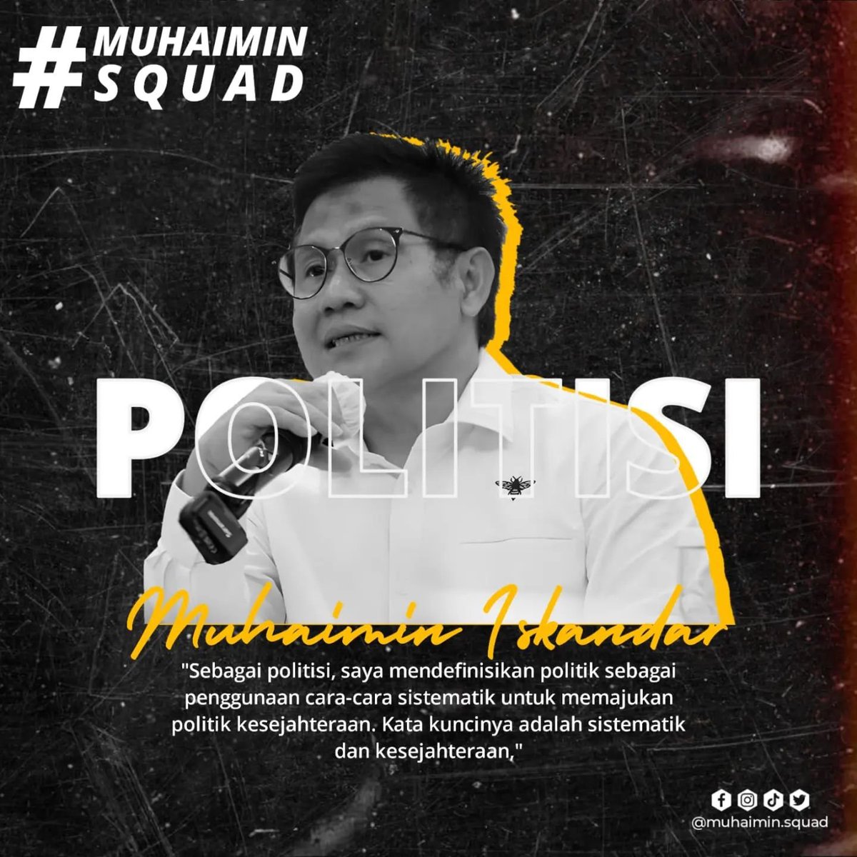 MuhaiminSquad's tweet photo. POLITIK. Sistematik + Kesejahteraan 💪
@cakimiNOW 

#MuhaiminIskandar
#GusMuhaimin
#CakImin
#NextPresident2024
#Muhaiminsquad https://t.co/st24r3oWn0