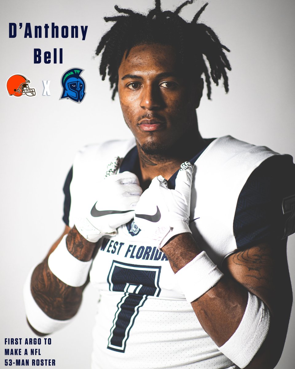 From the Argos To The Pros⭐️ Congrats to D'Anthony Bell as he has become the first player in program history to make an NFL 53-man roster with the @Browns #GoArgos | #Arete