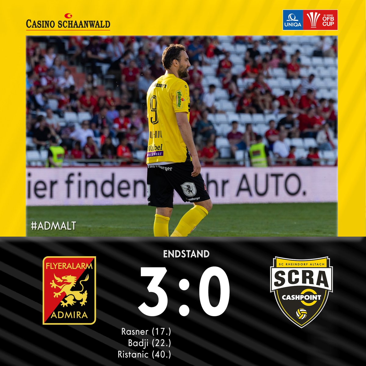 SCRAltach's tweet photo. Wir scheiden aus. 😶
#ADMALT https://t.co/yAKWsypDRM