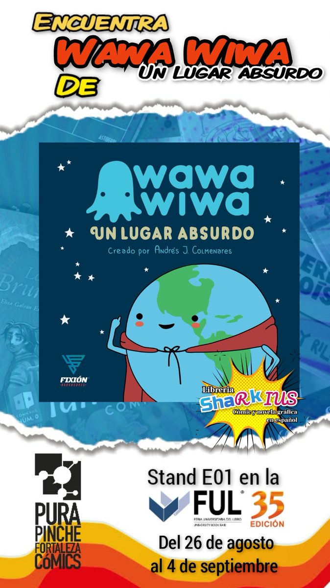 sharkomics's tweet photo. Estos son algunos de los títulos de @FIXIONmx que podrás encontrar en el stand E01 en la #FUL32 con nuestros amigos de @fortalezacomics https://t.co/rLNaPCjs07