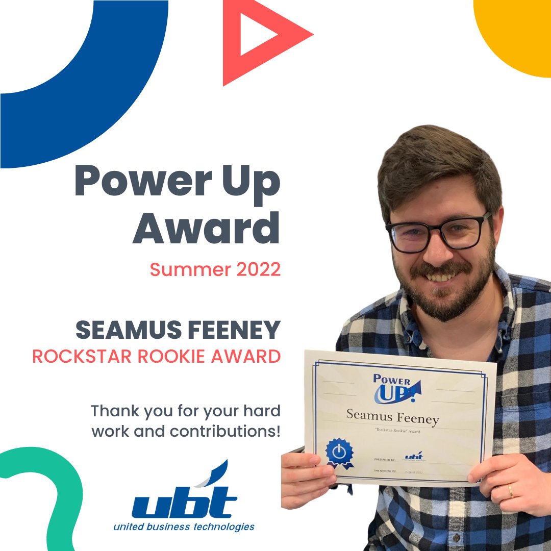 UBTI's tweet photo. Congratulations to our HQ employees, Byron Beckwith and Seamus Feeney, who received the Summer Power Up awards for their hard work and amazing attitudes!

#waytogo #congratulations #hardwork #powerup #employeerecognition #dependable #rockstar https://t.co/1BI6Mrn73W