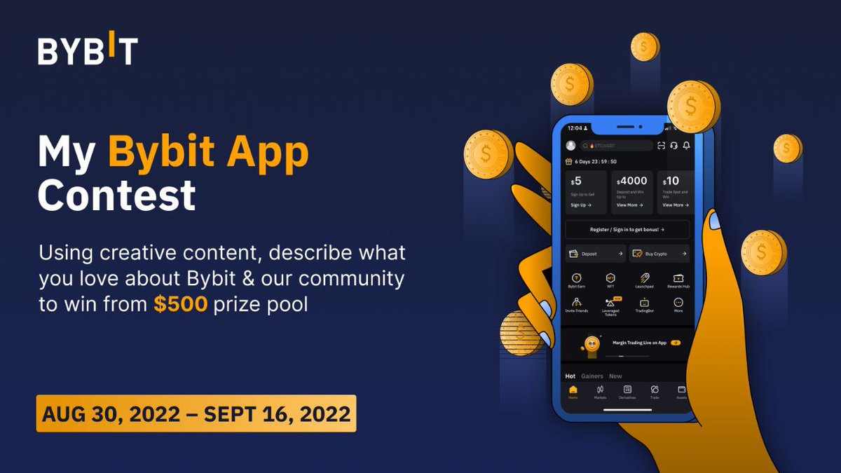BybitAfrica's tweet photo. 😳 Would you like a share of $500? Then come &amp; get it! 😅

🎞 Tell us what you love about the #Bybit App and our community, using a video or a selfie, and share from a $500 giveaway. https://t.co/10HfPcfANH