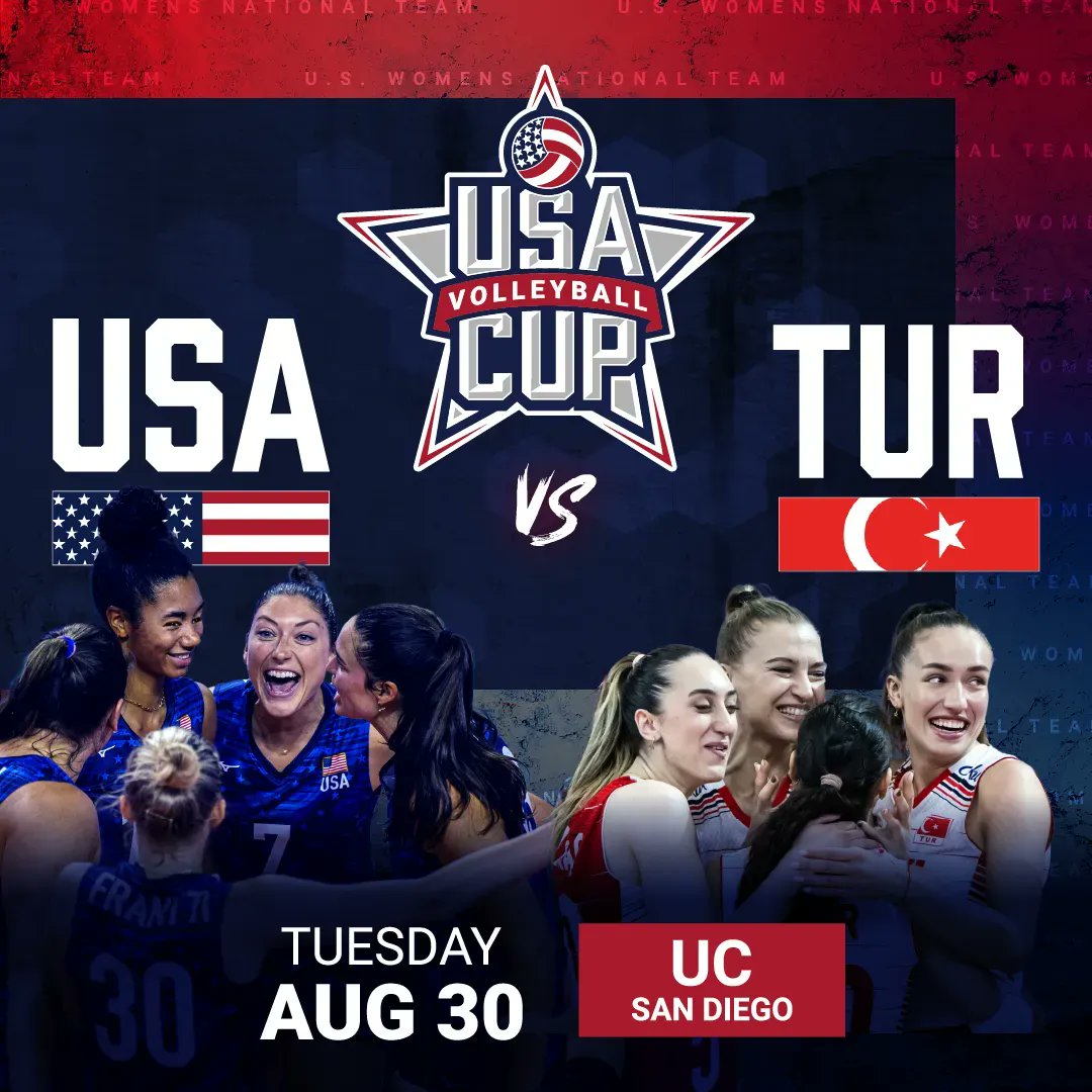 ballertvvb's tweet photo. Tune in tonight at 10:30pm EST to catch the U.S. Women’s National Team final match vs. Turkiye in the #usavcup @usavolleyball @TVForgtr
📺 Catch all the action: https://t.co/EeyfCLibd8 https://t.co/Kcsb9lGQjd