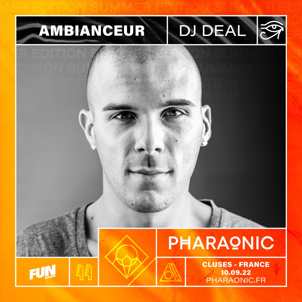 brastier's tweet photo. [J-11] Il a l’habitude de vous ambiancer à l’intérieur lors des éditions à Chambéry, DJ Deal a hâte de vous retrouver sur la scène open air de l’édition summer à Cluses 🔥🔥🔥
#pharaonic #summer #festival #festivalelectro #edm #lineup #cluses #hautesavoie #djdeal https://t.co/QDv5bJfEao