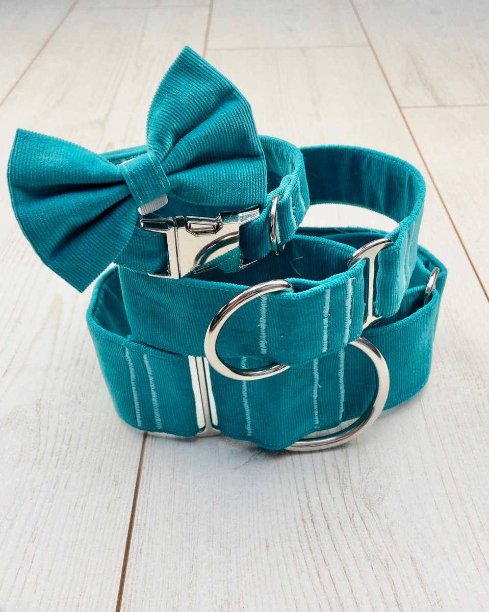 albiesboutique's tweet photo. The Turquoise Collection.👌

Handmade in a luxury soft-touch corduroy fabric, the range includes dog collar, lead, and bow tie, all available to purchase individually.

Get yours from our Etsy shop 🛍️👇

https://t.co/jnA4B9Of2h https://t.co/WPOyUM6PS8