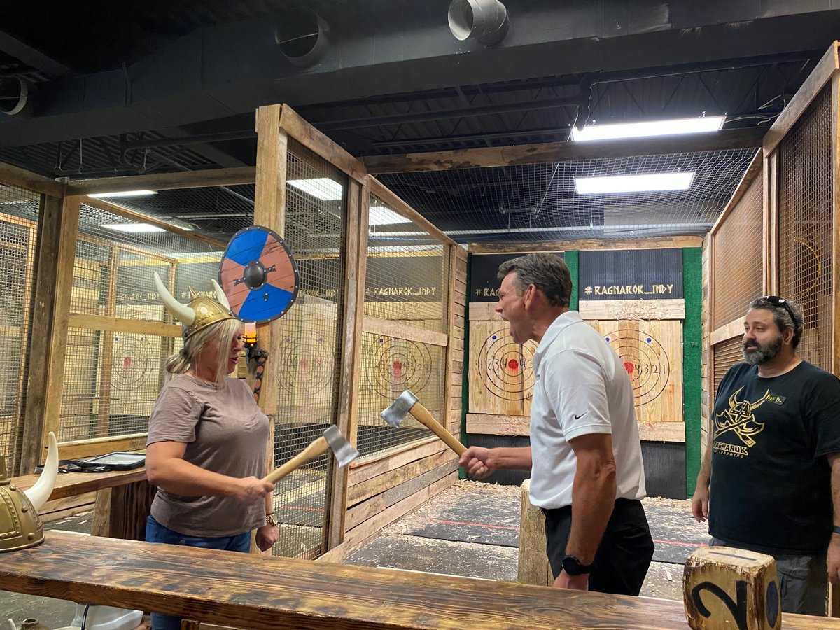 alerdingcpa's tweet photo. There's nothing like axe throwing to bond a team! The tax team took a trip to Ragnarok Axe Throwing in Indianapolis to spend some quality time together this week. https://t.co/Ep2mUErS3n