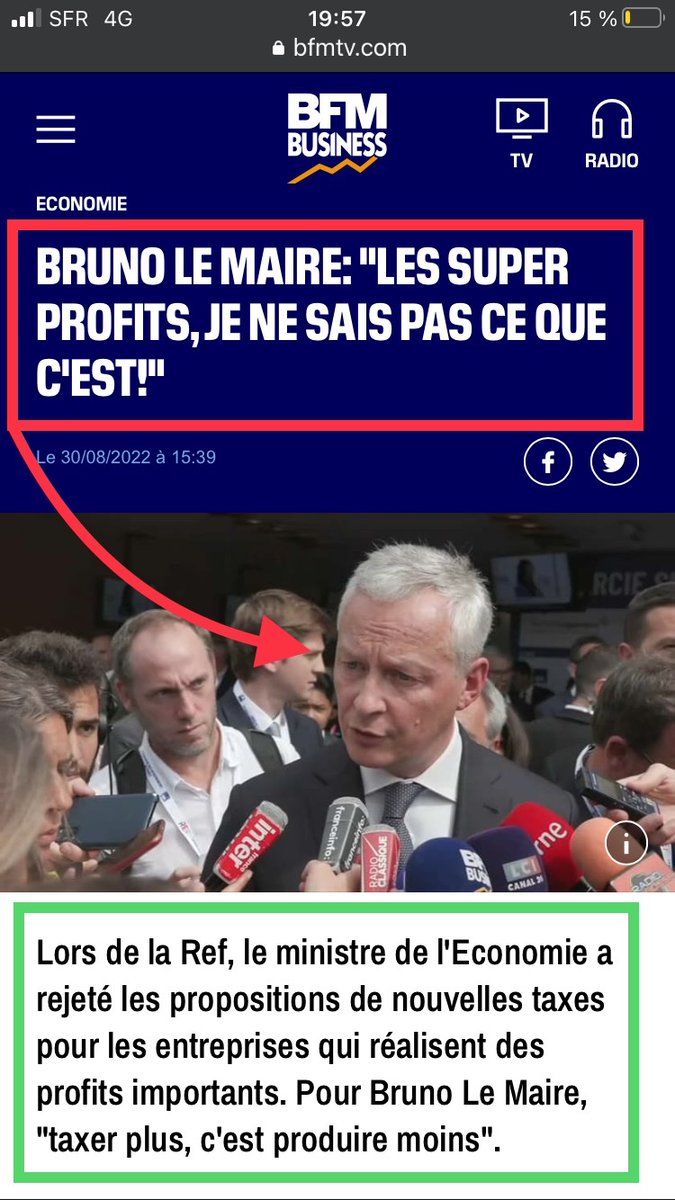 rifain_nouvelle's tweet photo. #FranceEnDeclin
🔥 Le bourricot Bruno Lemaire : #SuperProfit il ne sait pas ce que c’est … comme il ne sait pas la superficie d’un hectare alors qu’il était ministre de l’agriculture à l’époque ⬇️ : https://t.co/rLwUJ309wB