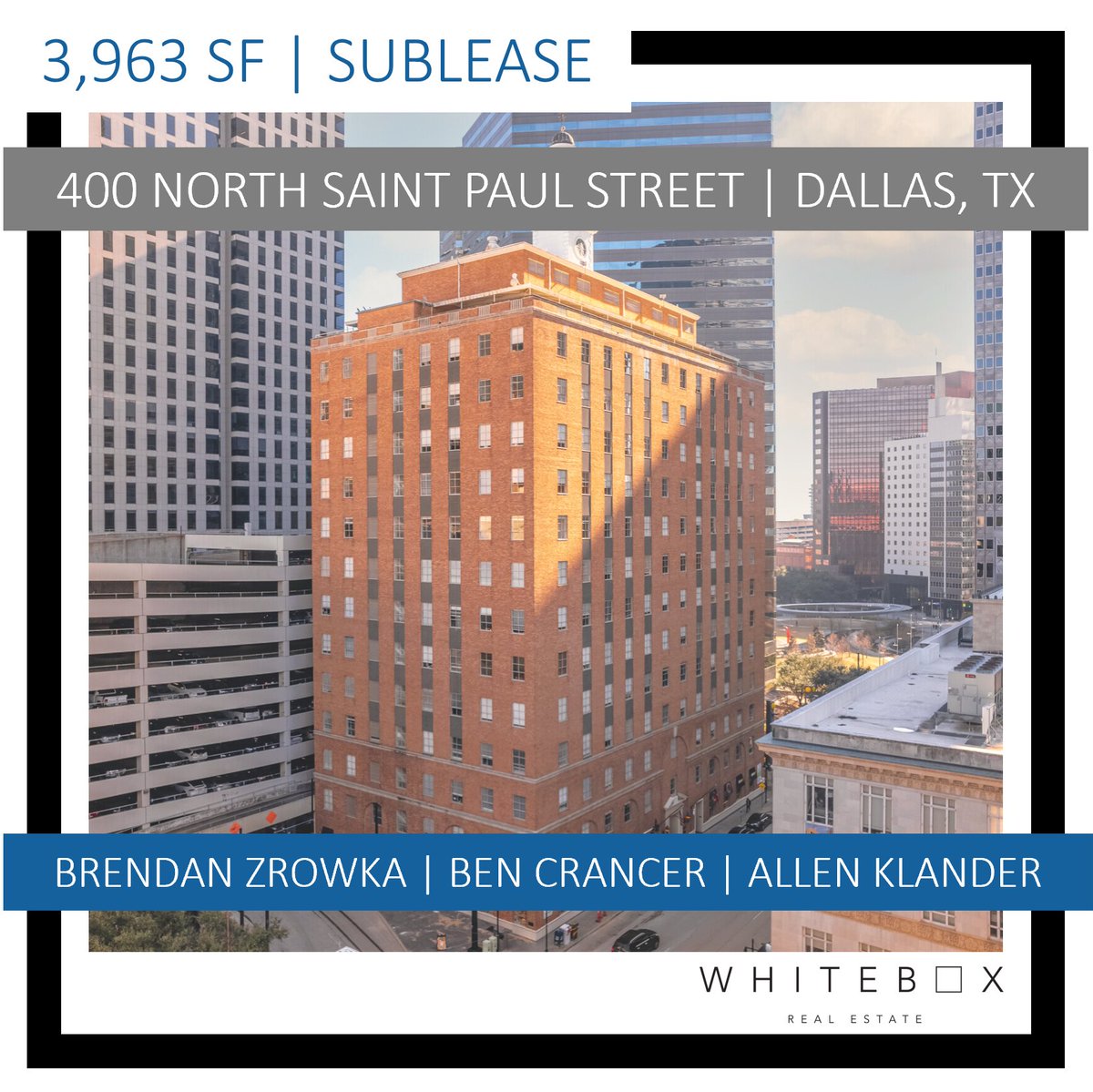 View The Hartford Building located in Dallas. This office space offers a lot of natural light and has a high tech feel. For more information please contact Brendan Zrowka, Ben Crancer or Allen Klander at 214 380-2450. whiteboxrealestate.com/3963-sf-modern…