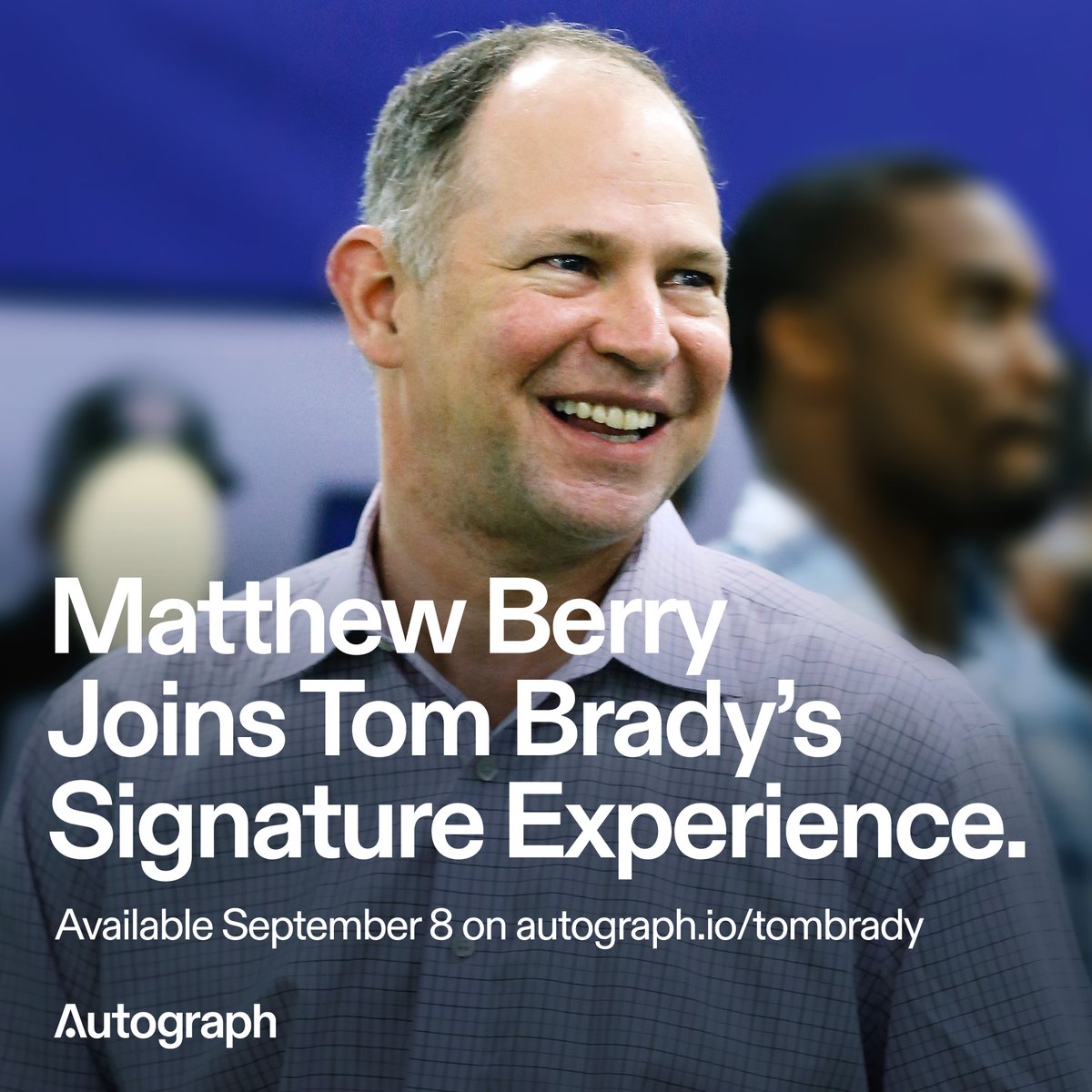 Autograph's tweet photo. Introducing your weekly hosts exclusively for @TomBrady Season Ticket holders. NBC Sports' @MatthewBerryTMR will be giving members exclusive Q&amp;A's and deep-dives on 'Insider Chalk w/ Matthew Berry.'

On sale September 8.
https://t.co/5YCyPe8x3C https://t.co/qJw0VPFw48