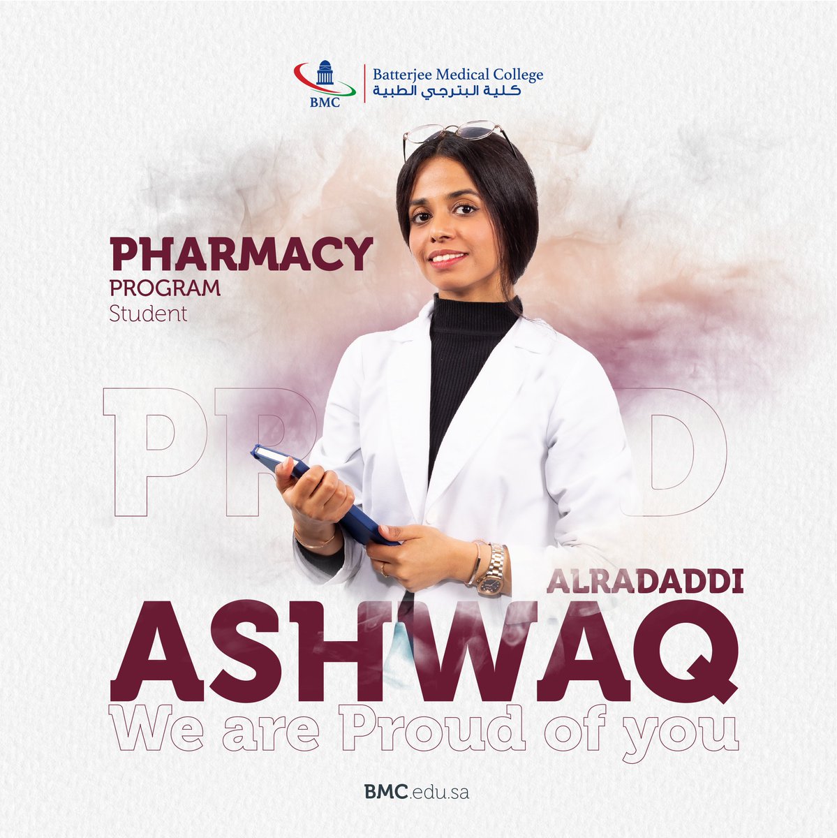 Bmcjed's tweet photo. Our student " Ashwaq " We Are PROUD Of You ..
#bmcstudents https://t.co/691fuzfdu1